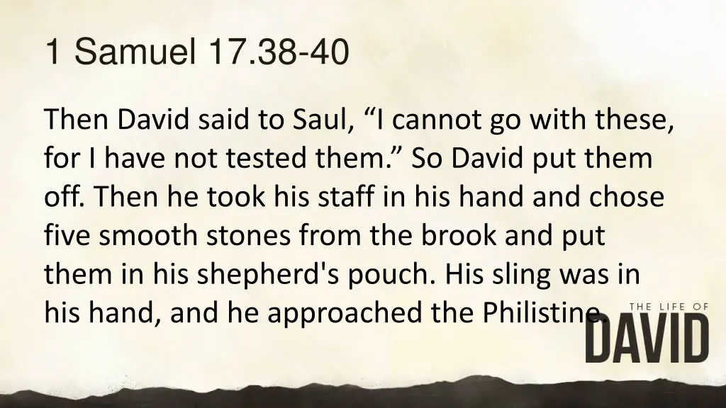 1 samuel 17 38 40 1