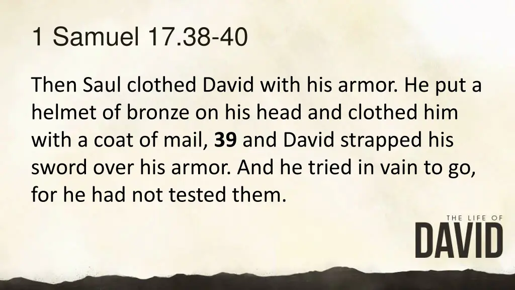 1 samuel 17 38 40