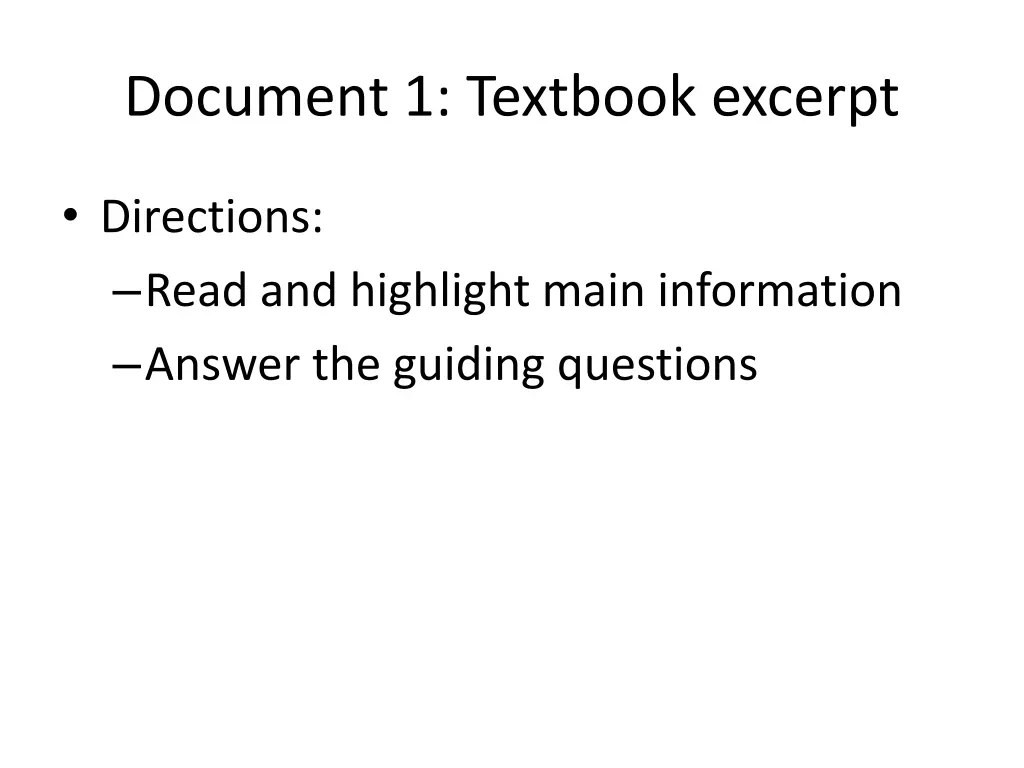 document 1 textbook excerpt