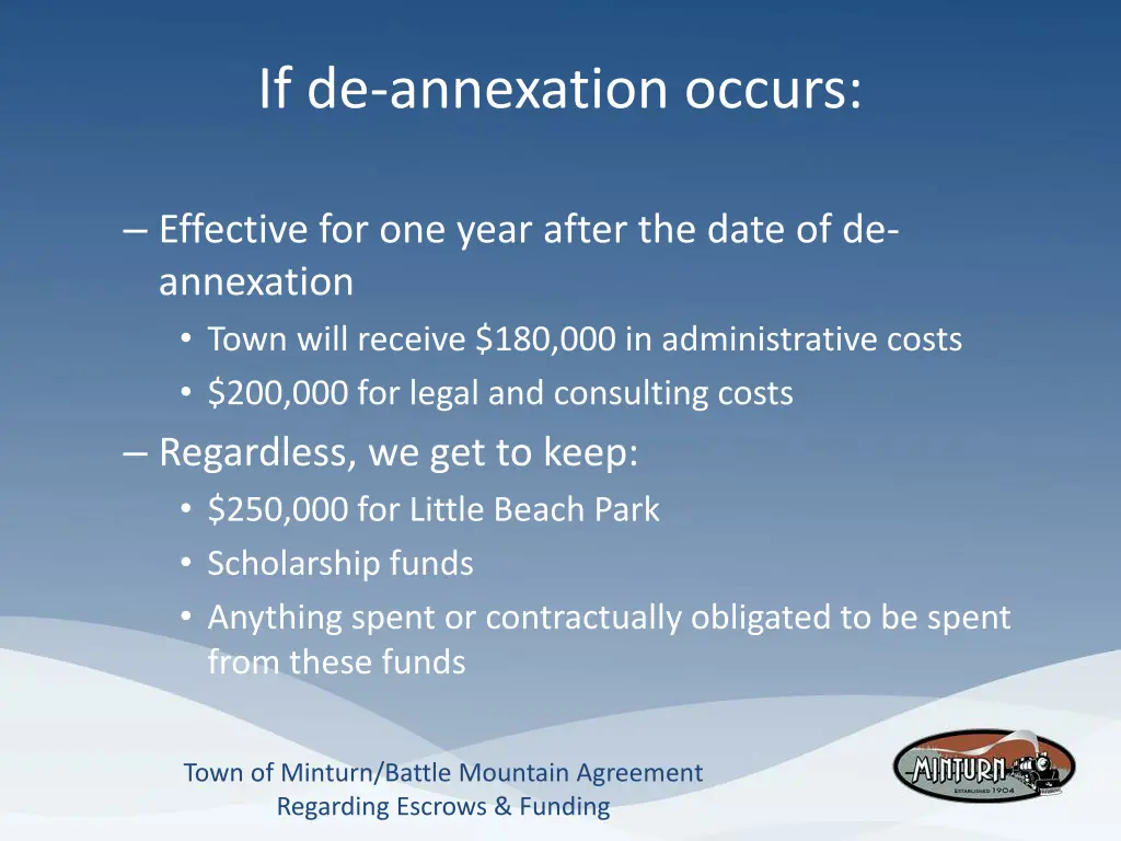 if de annexation occurs