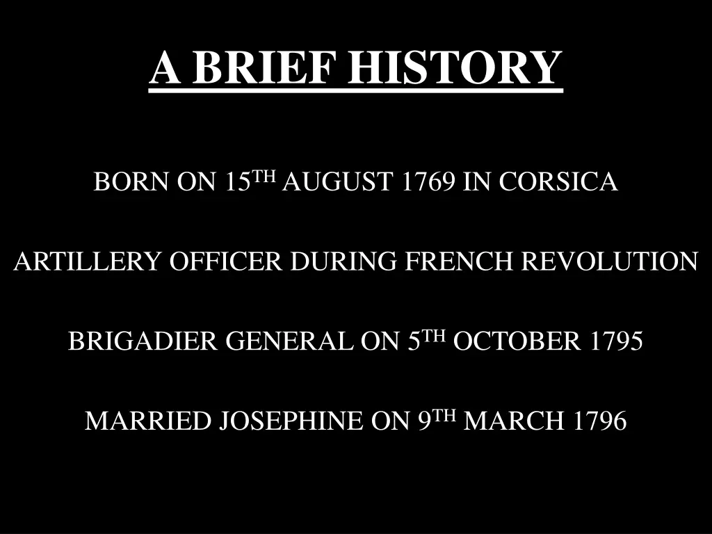 a brief history