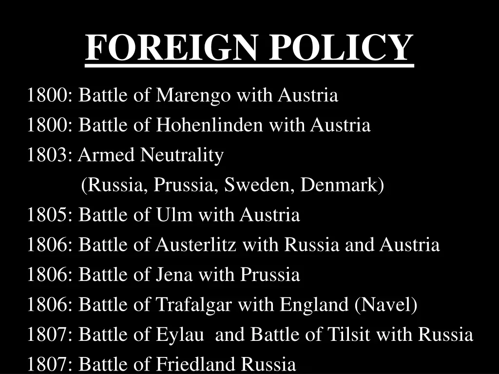 foreign policy