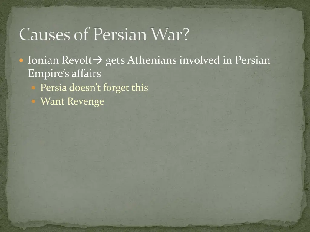 causes of persian war