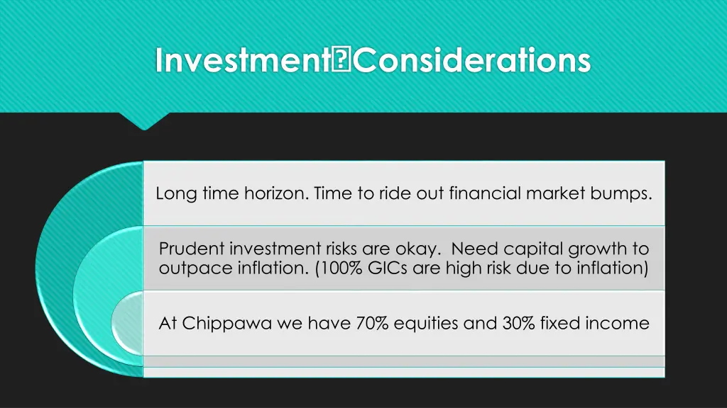 investment considerations