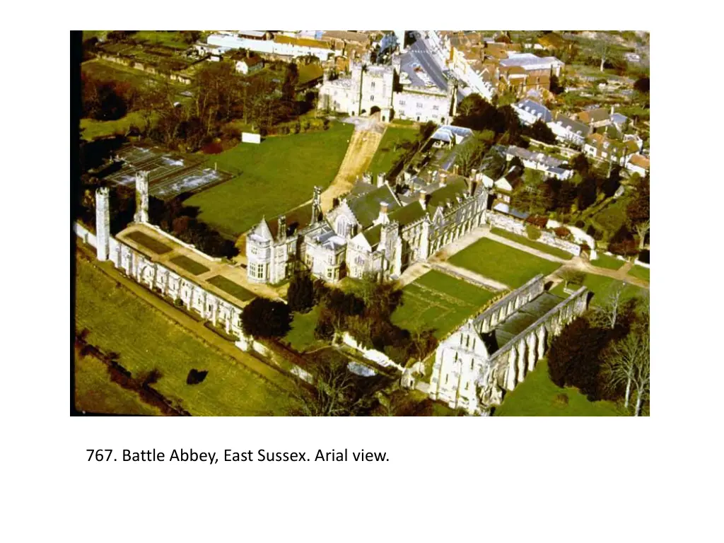 767 battle abbey east sussex arial view