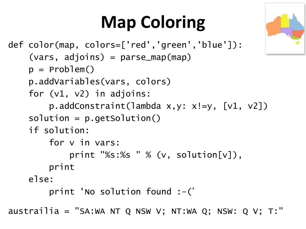 map coloring