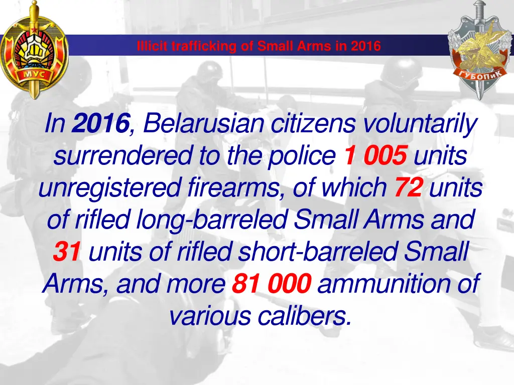 illicit trafficking of small arms in 2016 1