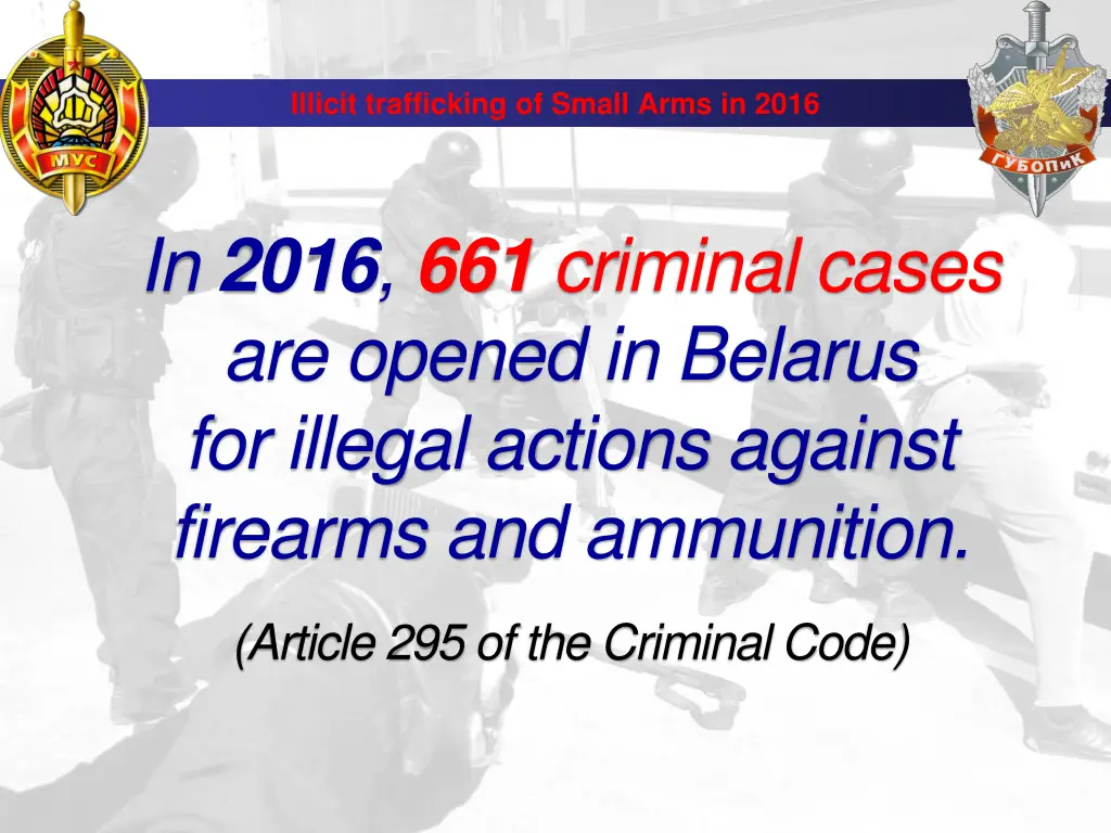 illicit trafficking of small arms in 2016 2