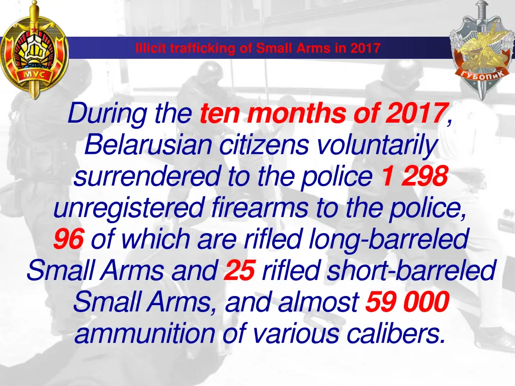 illicit trafficking of small arms in 2017 1