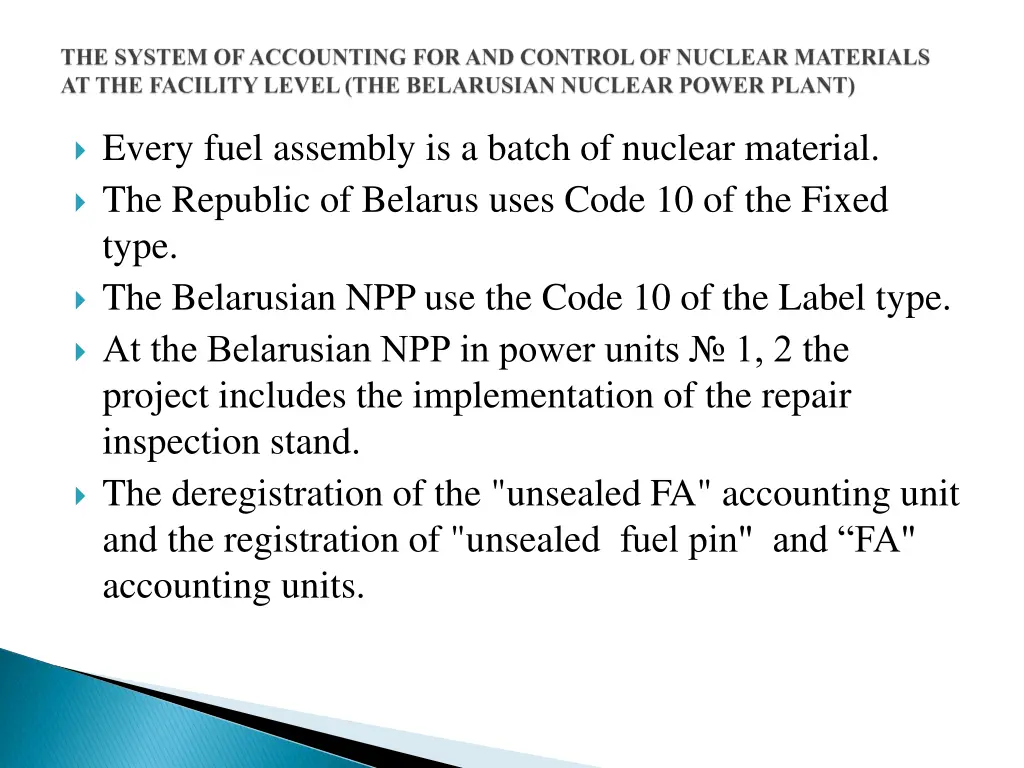 every fuel assembly is a batch of nuclear