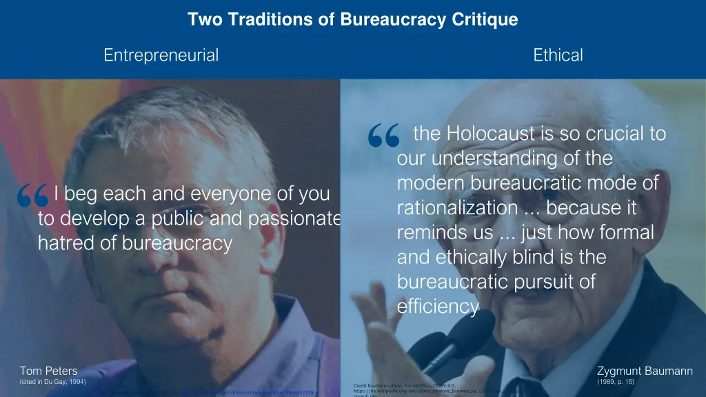 two traditions of bureaucracy critique 1