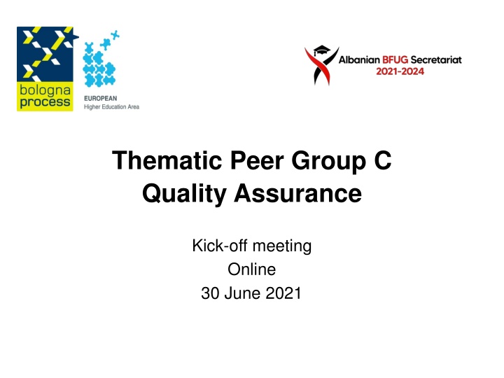 thematic peer group c quality assurance