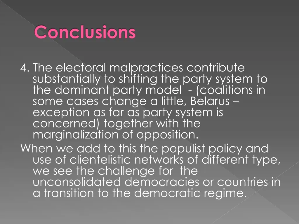 conclusions 3