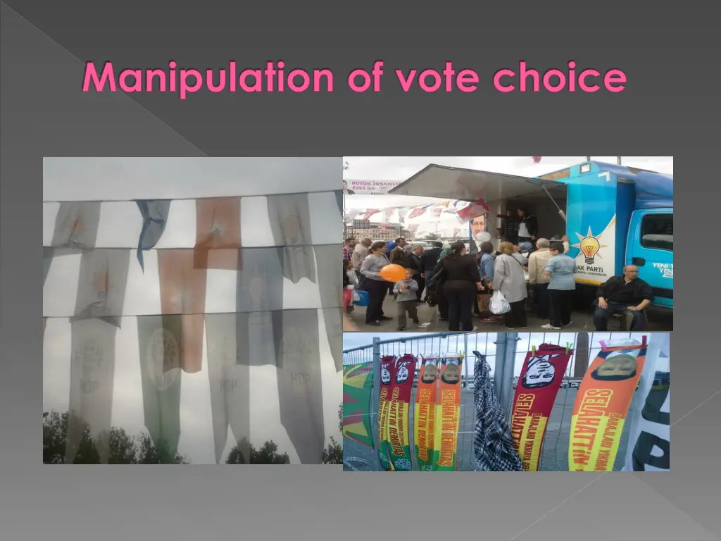 manipulation of vote choice