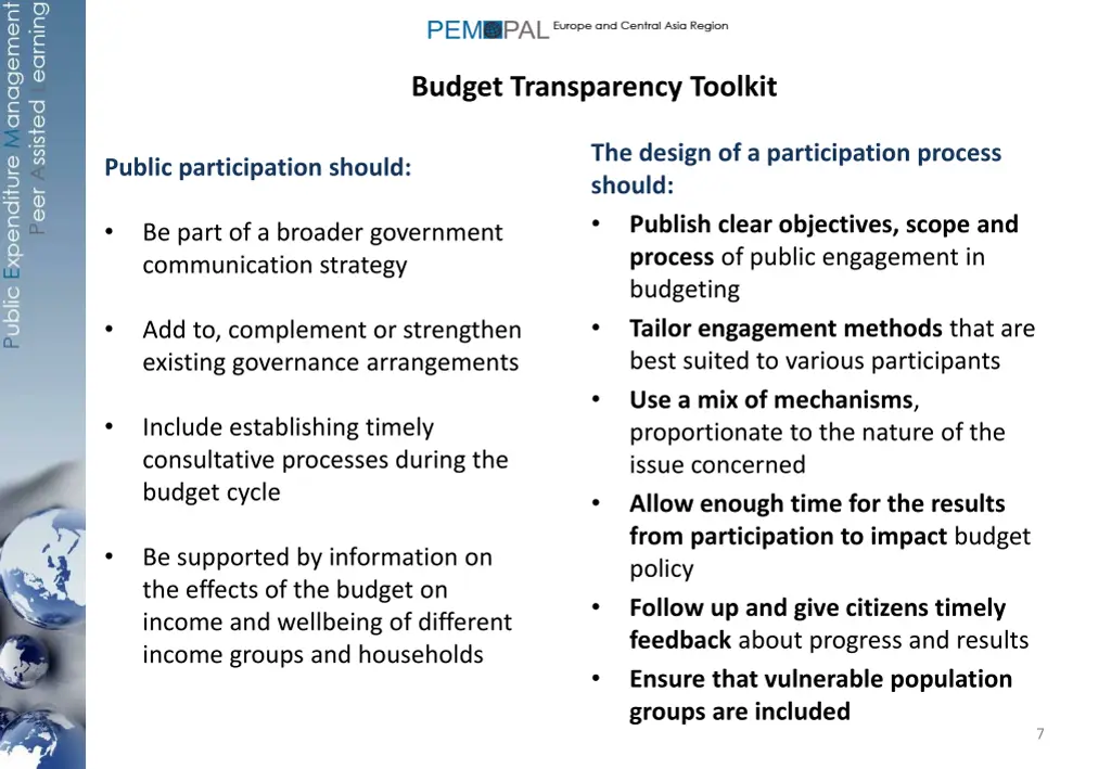 budget transparency toolkit