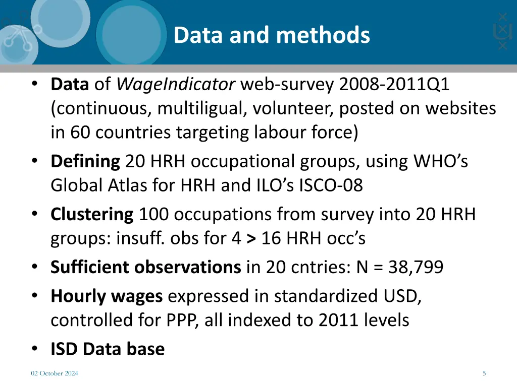 data and methods