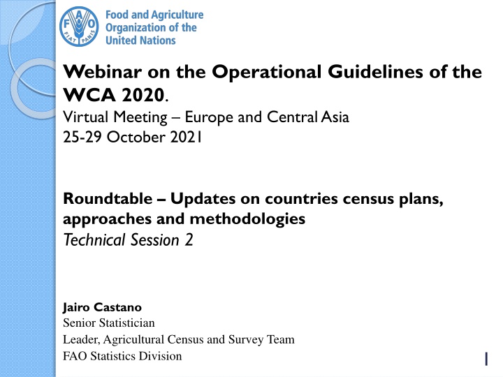 webinar on the operational guidelines