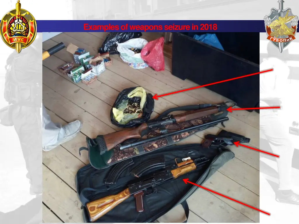 examples of weapons seizure in 2018 1