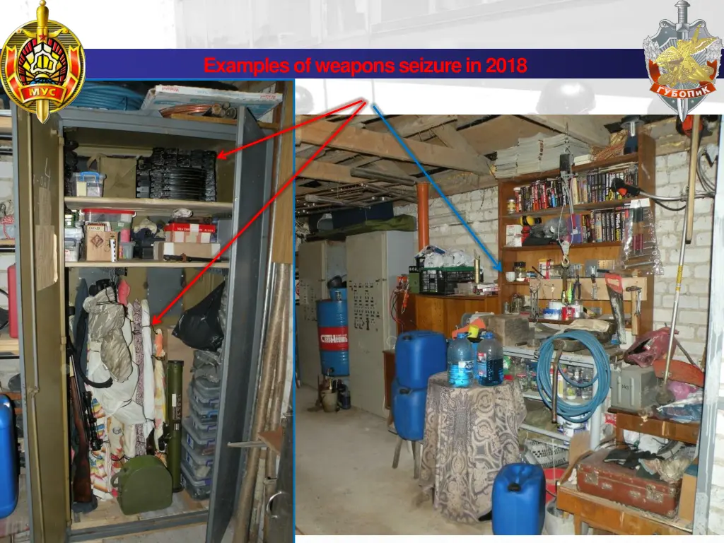 examples of weapons seizure in 2018 2