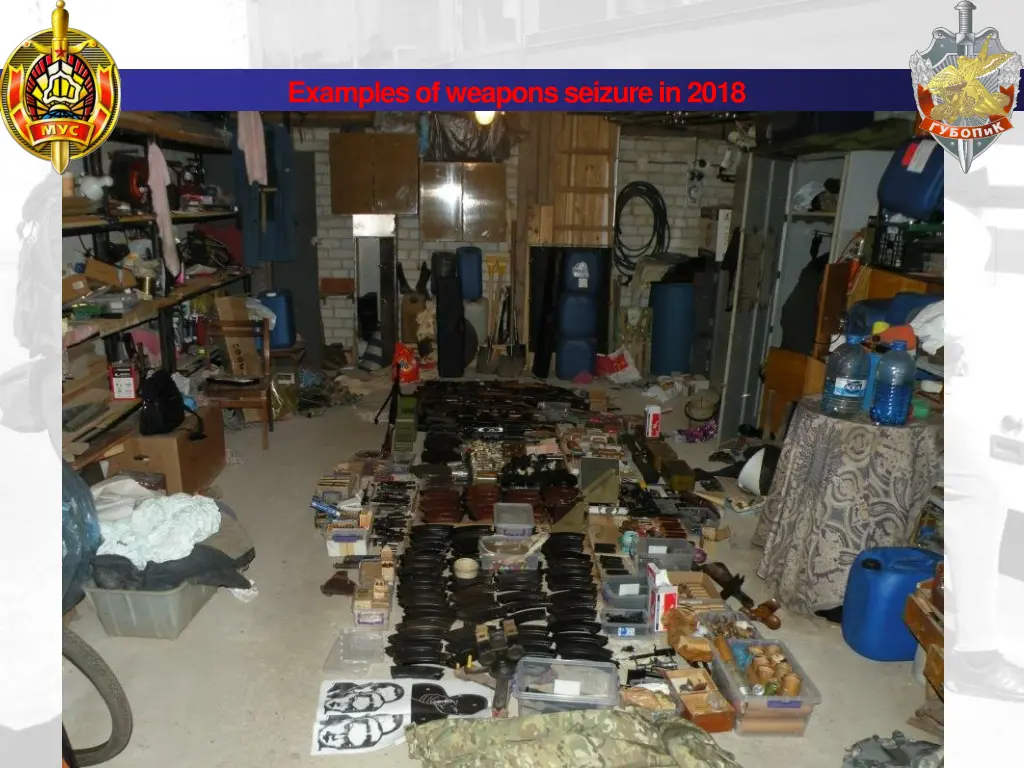 examples of weapons seizure in 2018 3