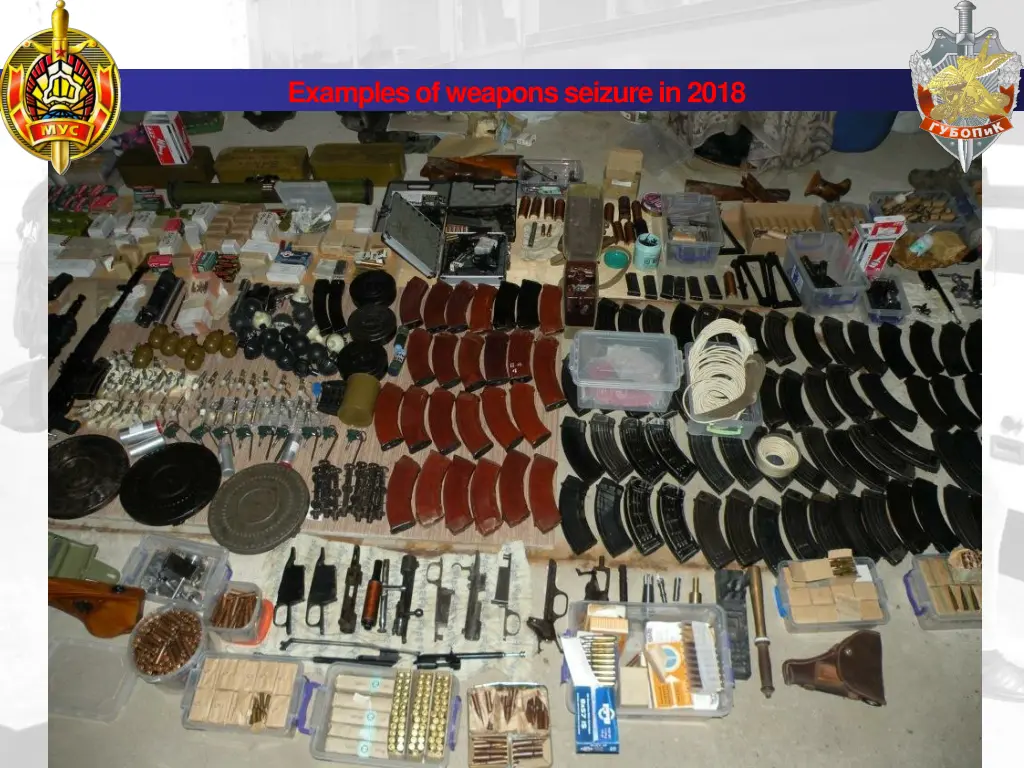 examples of weapons seizure in 2018 6