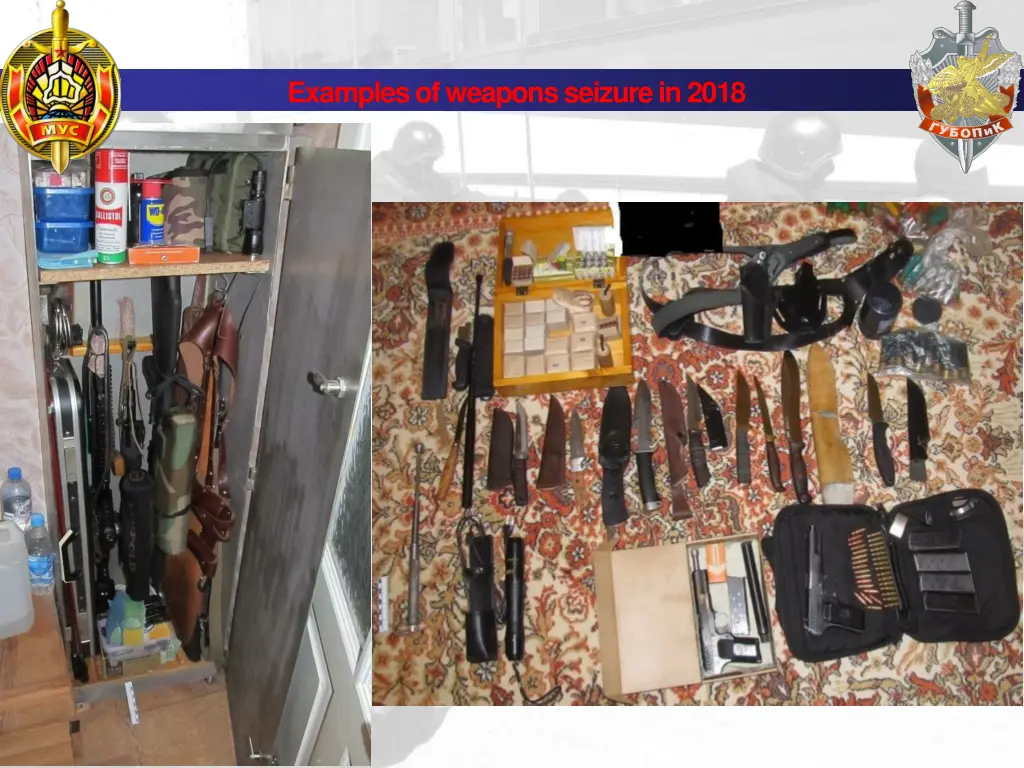 examples of weapons seizure in 2018 7