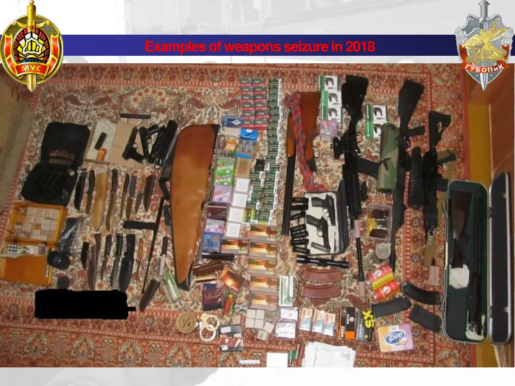 examples of weapons seizure in 2018 8