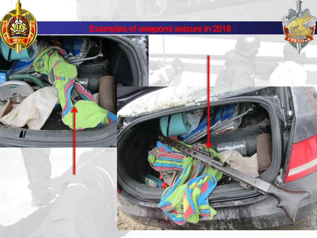 examples of weapons seizure in 2018 9