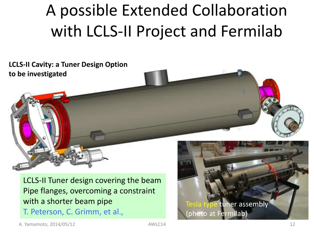 a possible extended collaboration with lcls