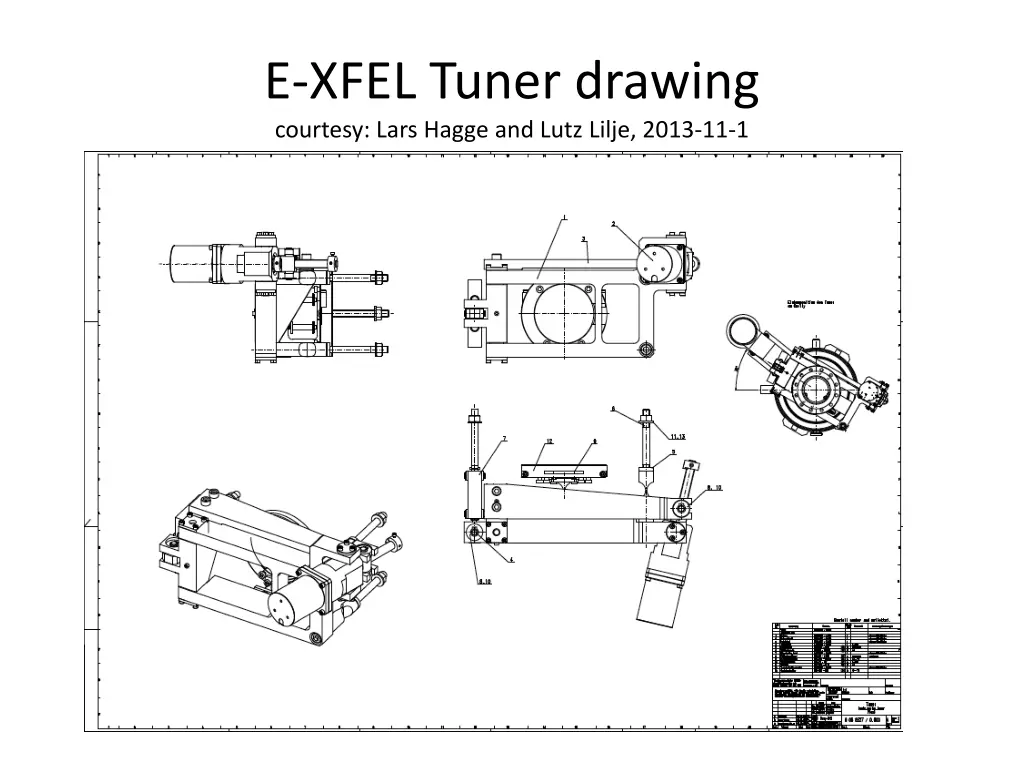 e xfel tuner drawing courtesy lars hagge and lutz