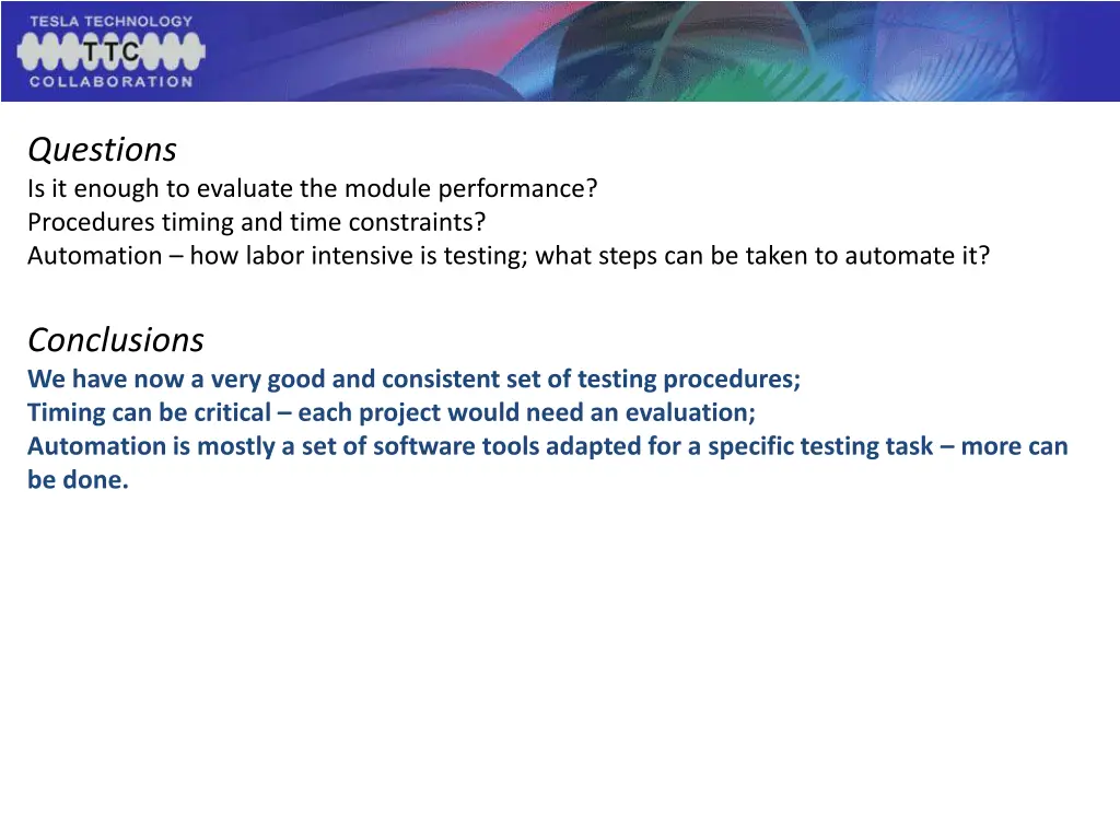 questions is it enough to evaluate the module