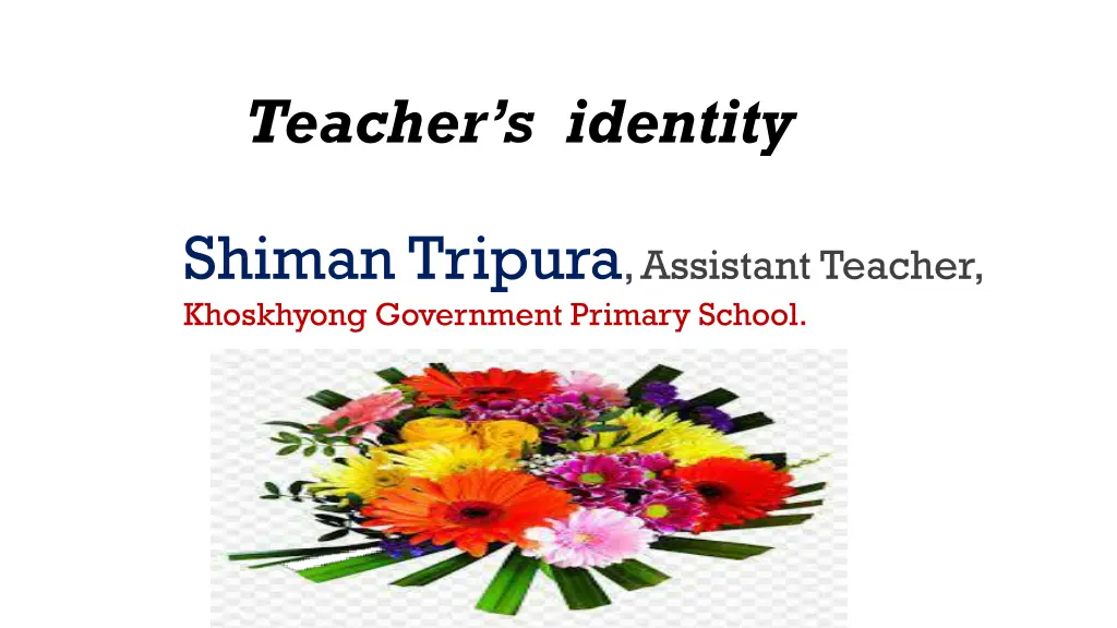 teacher s identity