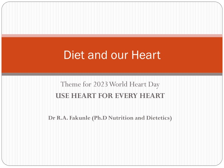 diet and our heart