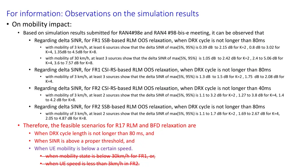 for information observations on the simulation 1