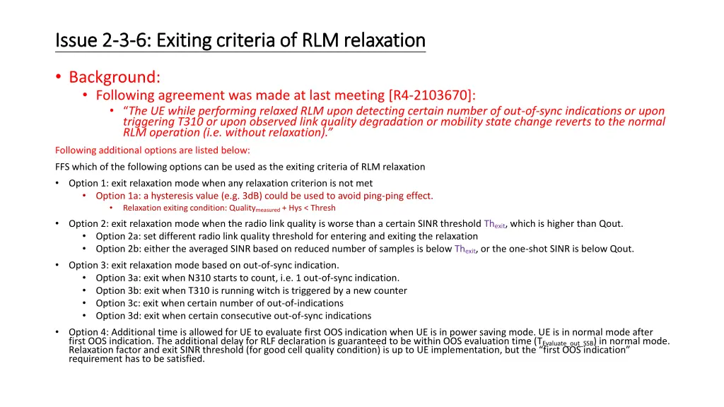 issue 2 issue 2 3 3 6 exiting criteria