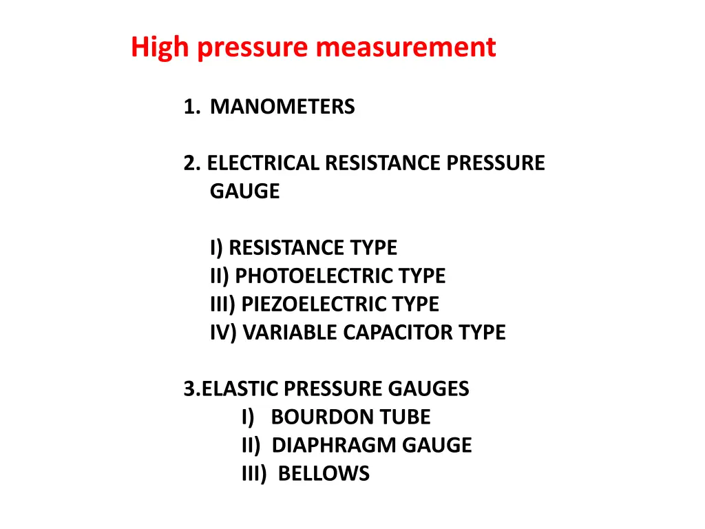 high pressure measurement 1