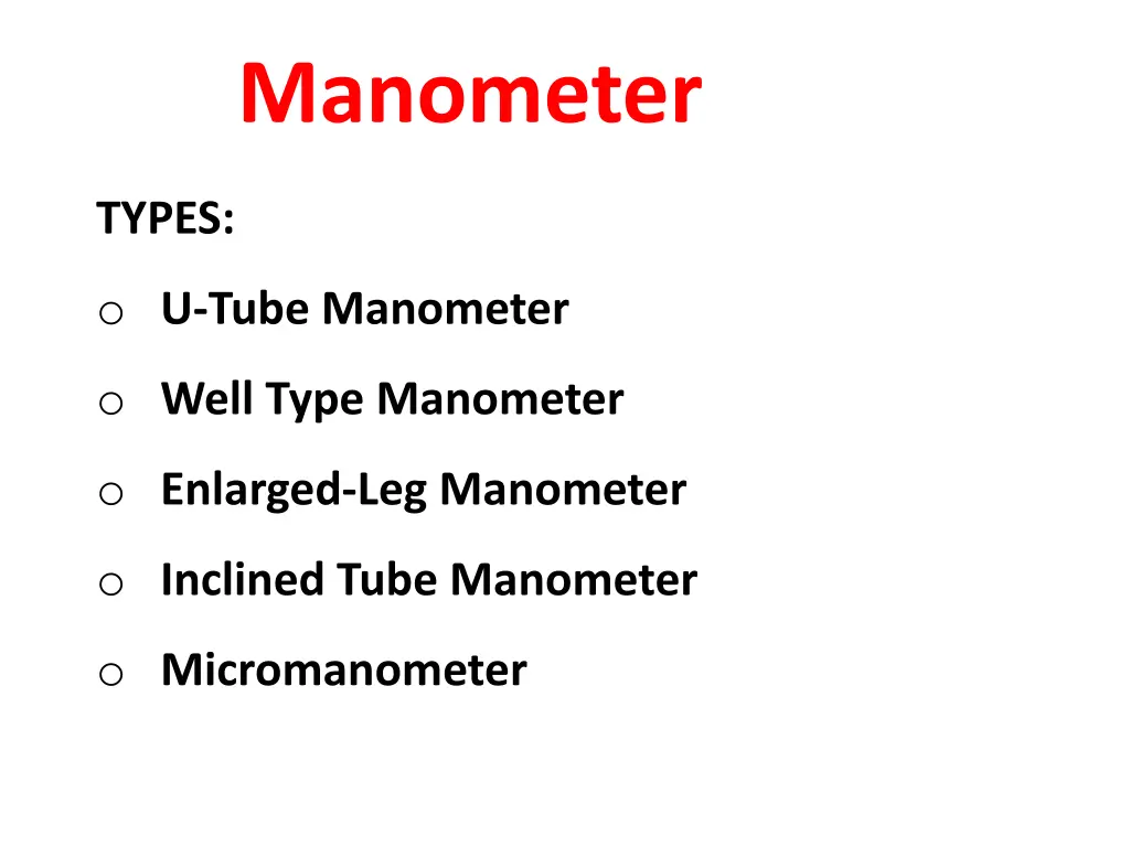 manometer