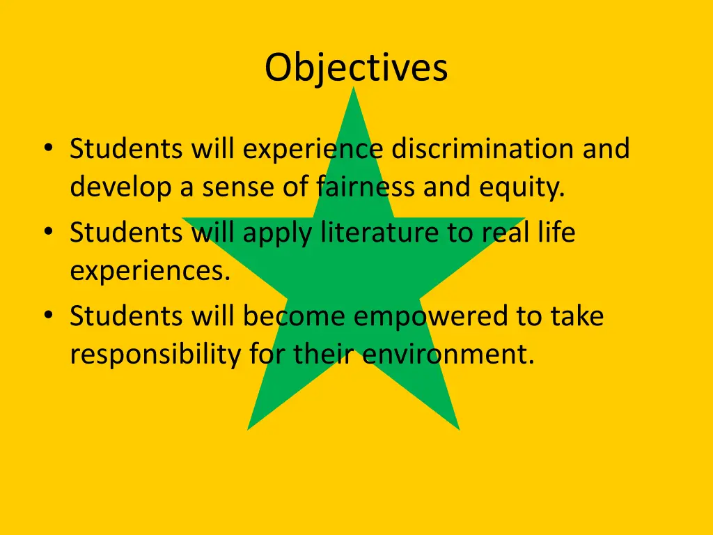 objectives