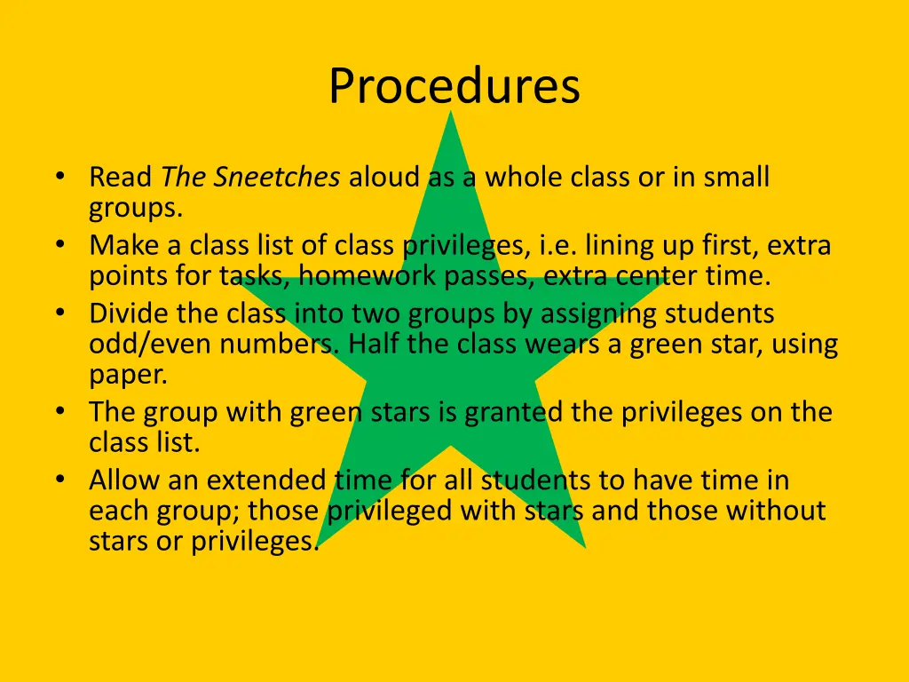 procedures