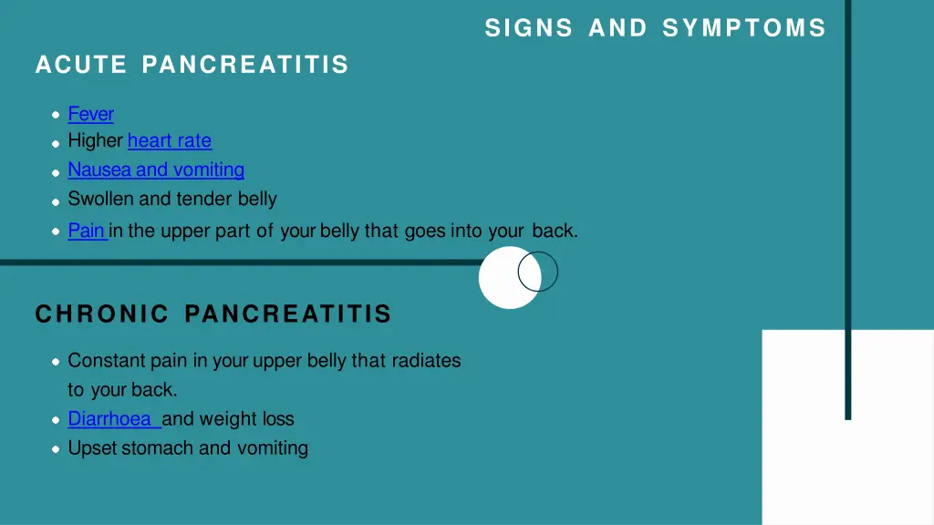 signs and symptoms