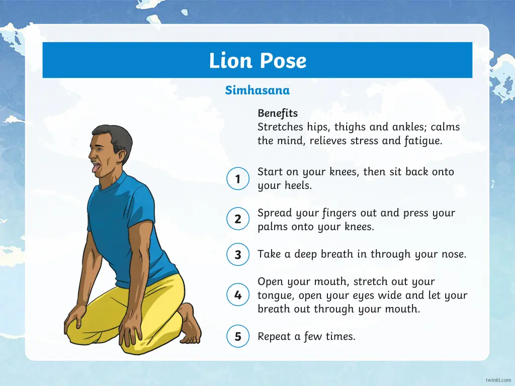 lion pose