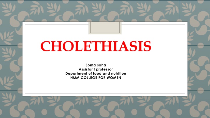 cholethiasis