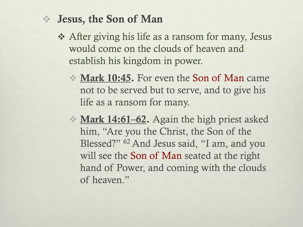 jesus the son of man after giving his life