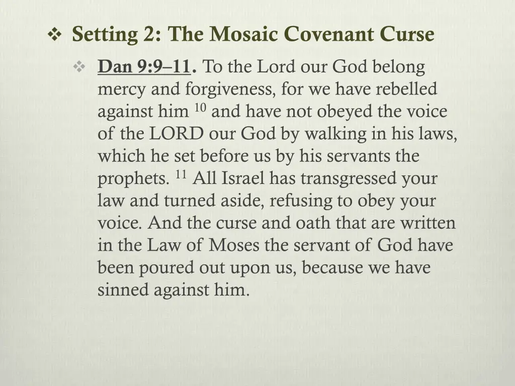 setting 2 the mosaic covenant curse