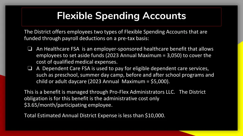 flexible spending accounts