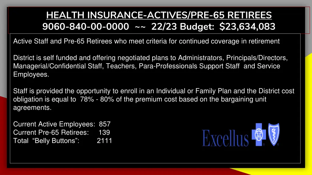 health insurance actives pre 65 retirees 9060