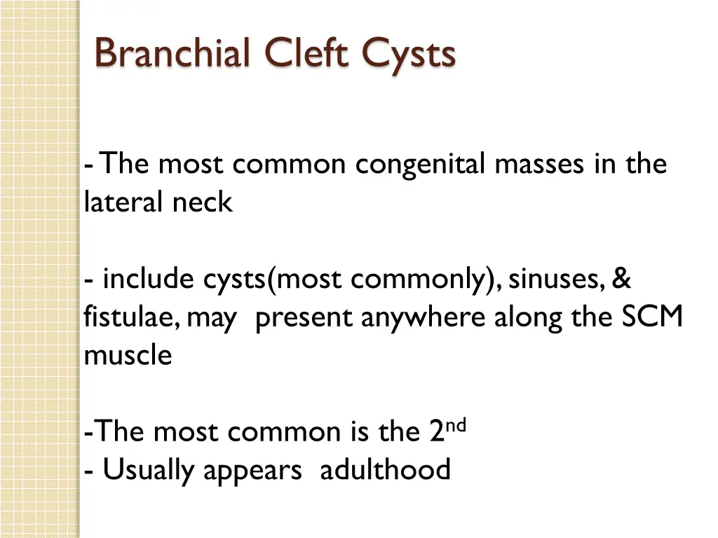 branchial cleft cysts 2