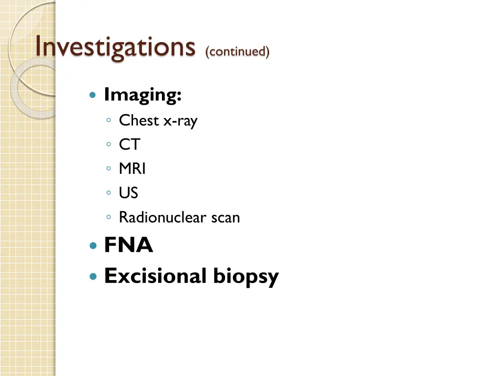 investigations continued