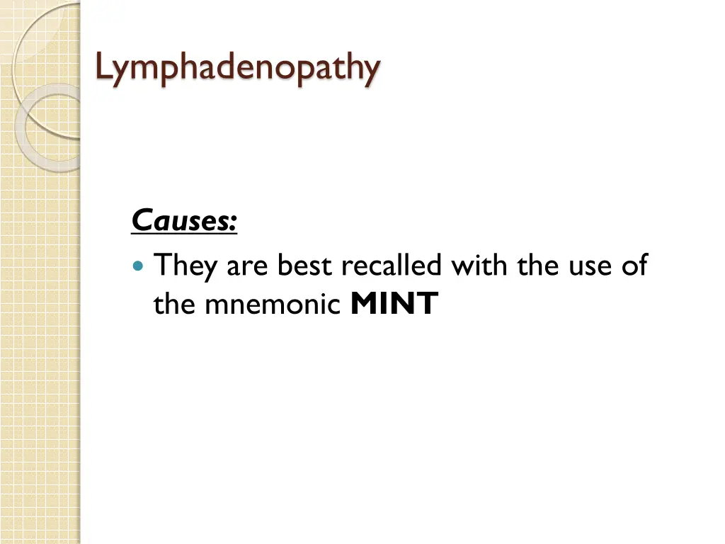 lymphadenopathy