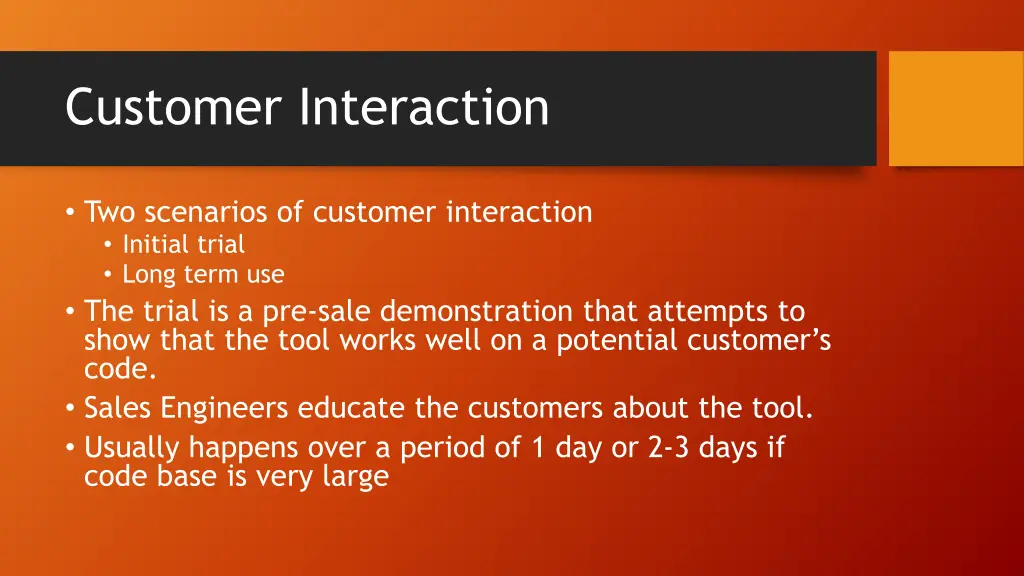 customer interaction